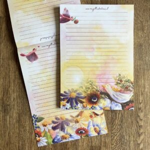 A5 Briefpapier Zonnegroet