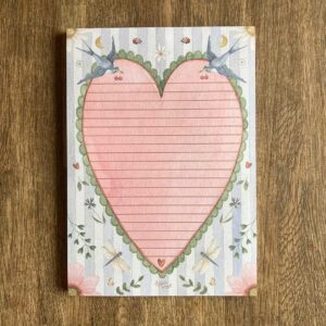 A5 Briefpapier Zwaluwen