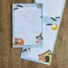 a5 briefpapier halloween honden