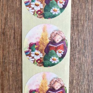 Sluitzegels Lezen tussen Bloemen