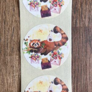 Sluitzegels Rode panda op Posttak