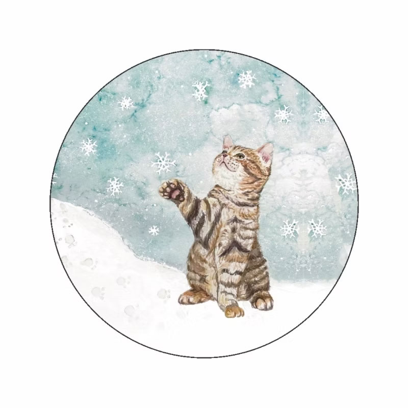 Sluitzegels Sneeuwpoesje - Afbeelding 2