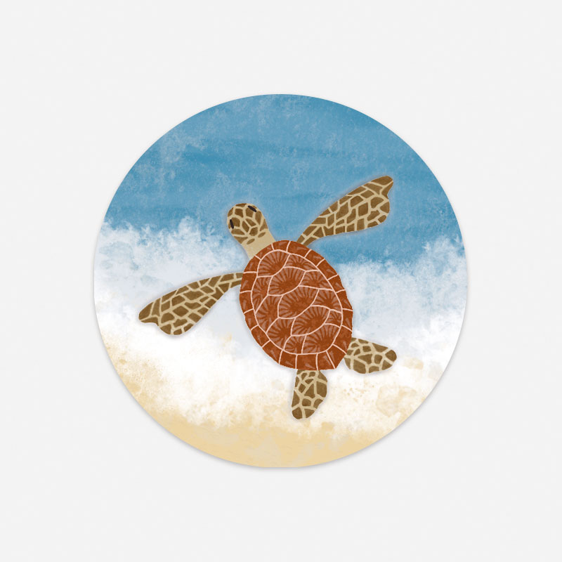 Sluitzegels Zeeschildpad - Afbeelding 2
